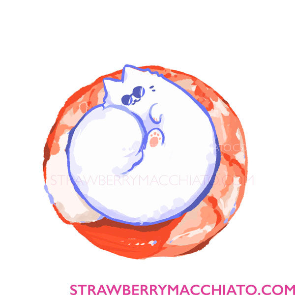 [LAST CHANCE] JJK Gojo Cat Shrimp Wooden Pin