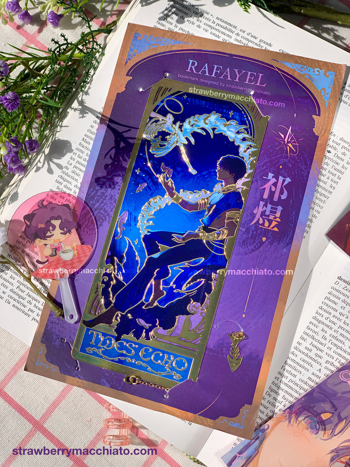 Love and Deep Space Metal Bookmark Rafayel