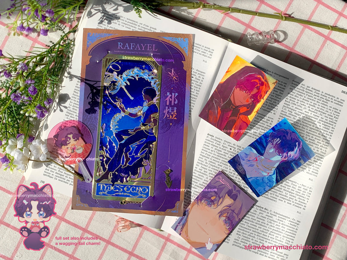 Love and Deep Space Metal Bookmark Rafayel