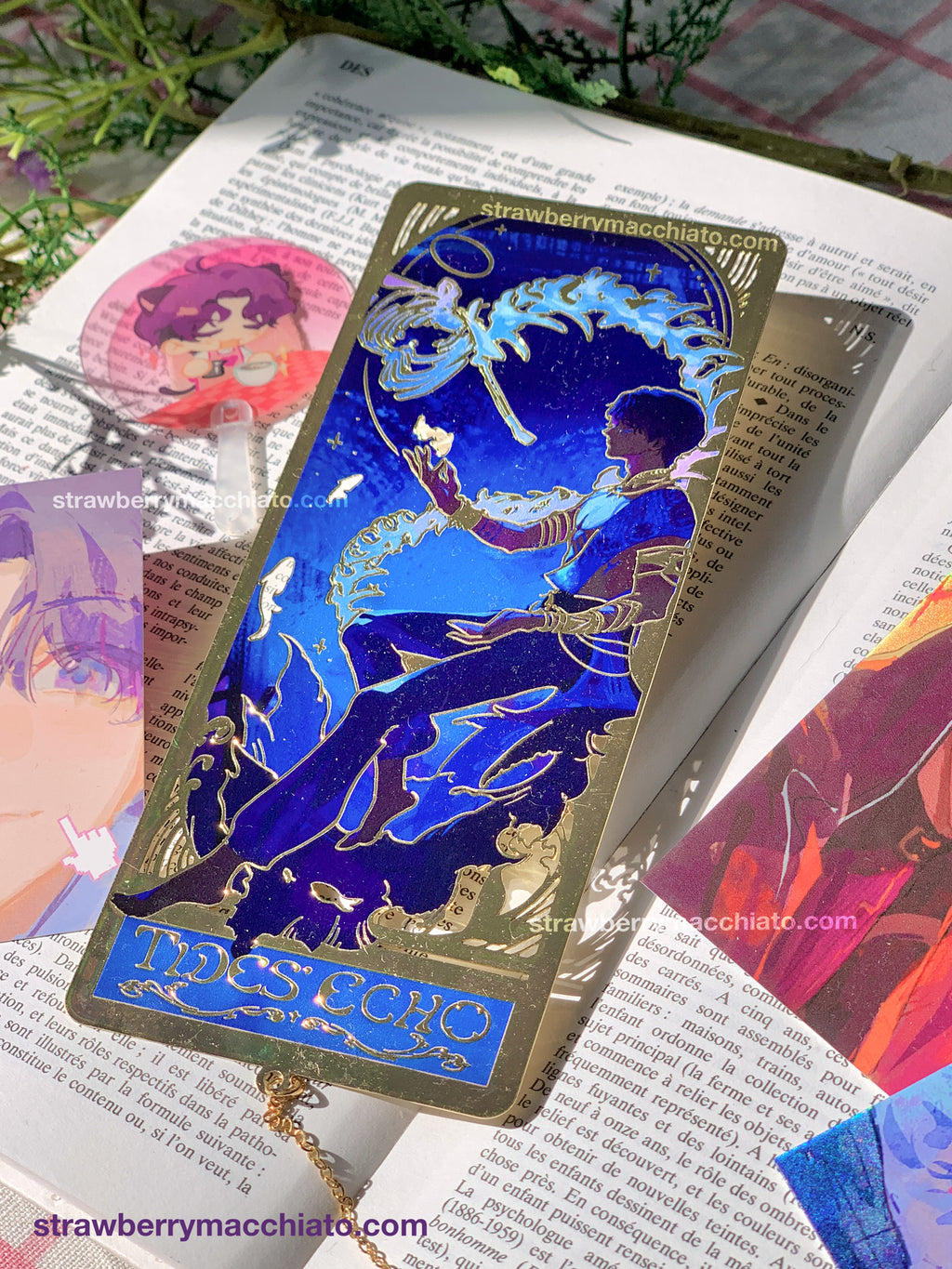 Love and Deep Space Metal Bookmark Rafayel