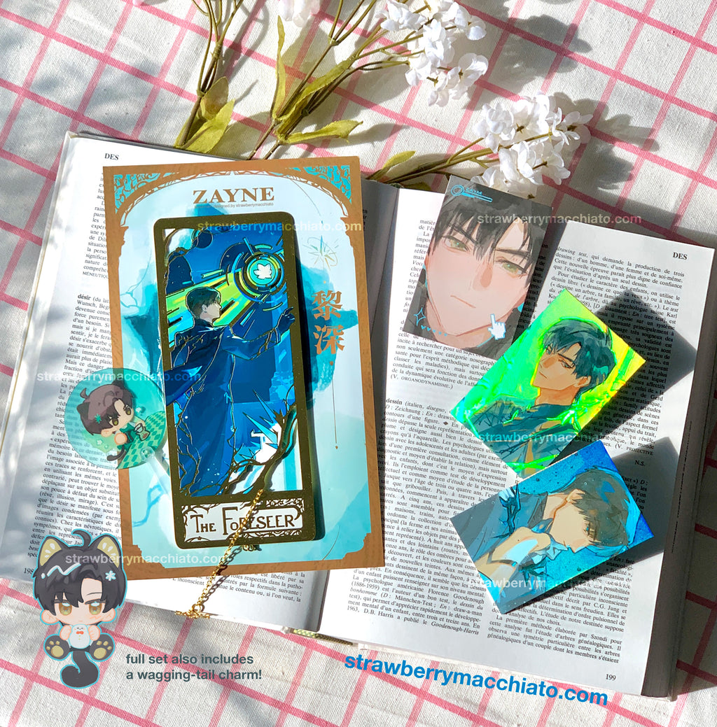 Love and Deep Space Metal Bookmark Zayne