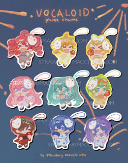 Vocaloid Double-Sided Epoxy Phone Charm