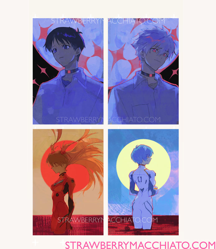 Evangelion Silver Holo Photocards