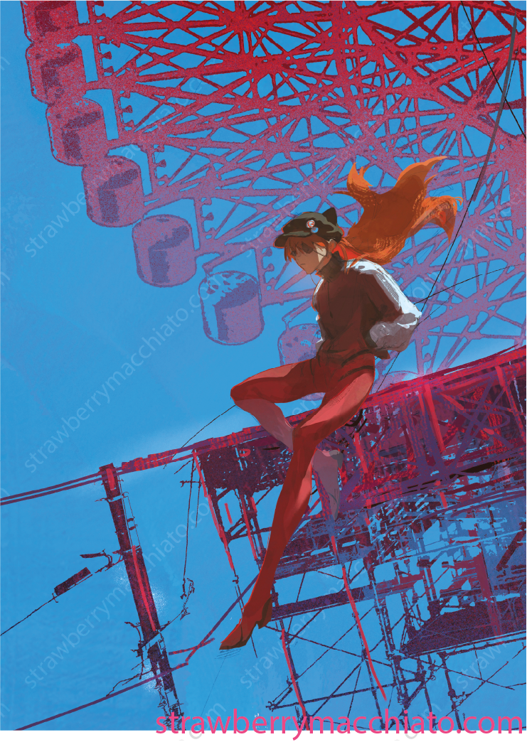 Evangelion Print - Asuka Shikinami