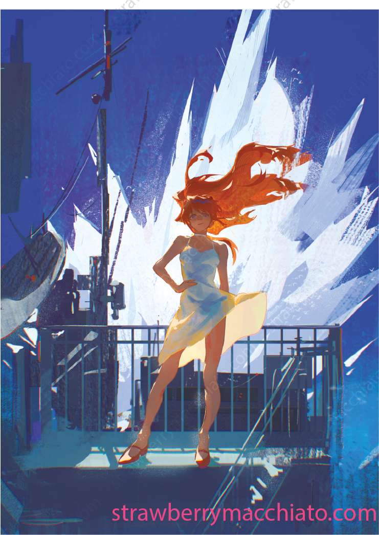 Evangelion Print - Asuka Soryu