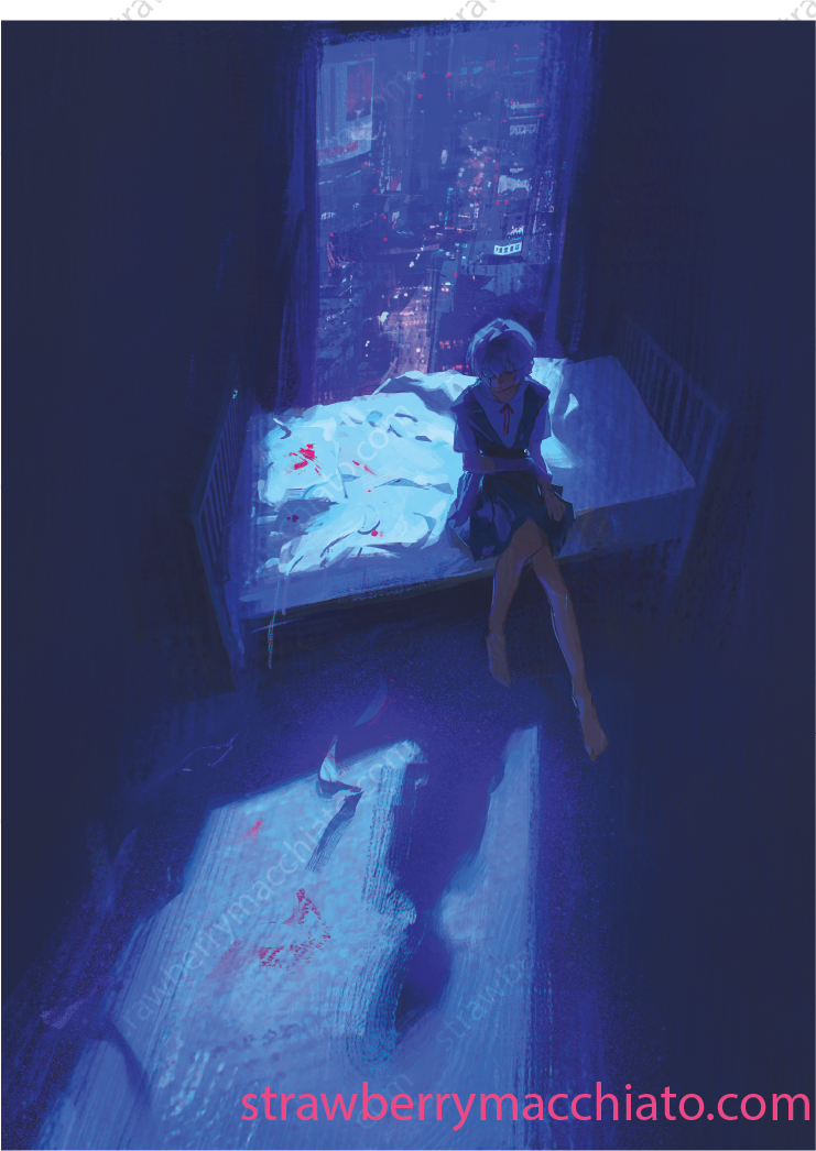 Evangelion Print - Rei II