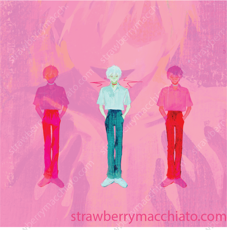 Evangelion Print - Kaworu (Square)