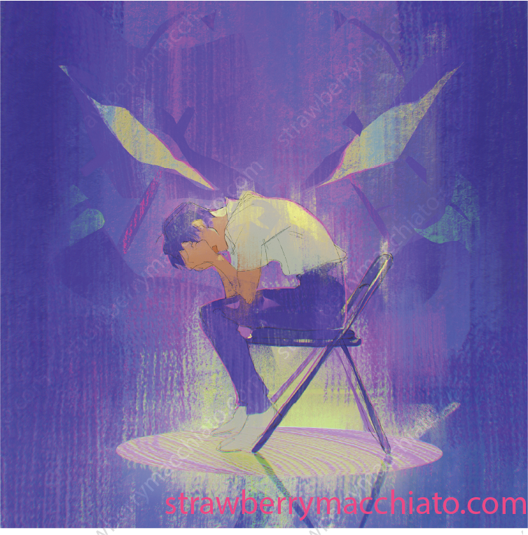 Evangelion Print - Shinji (Square)