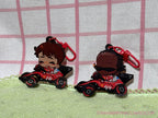 F1 Spinning-Wheels Fidget Keychain