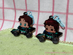 F1 Spinning-Wheels Fidget Keychain