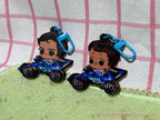 F1 Spinning-Wheels Fidget Keychain