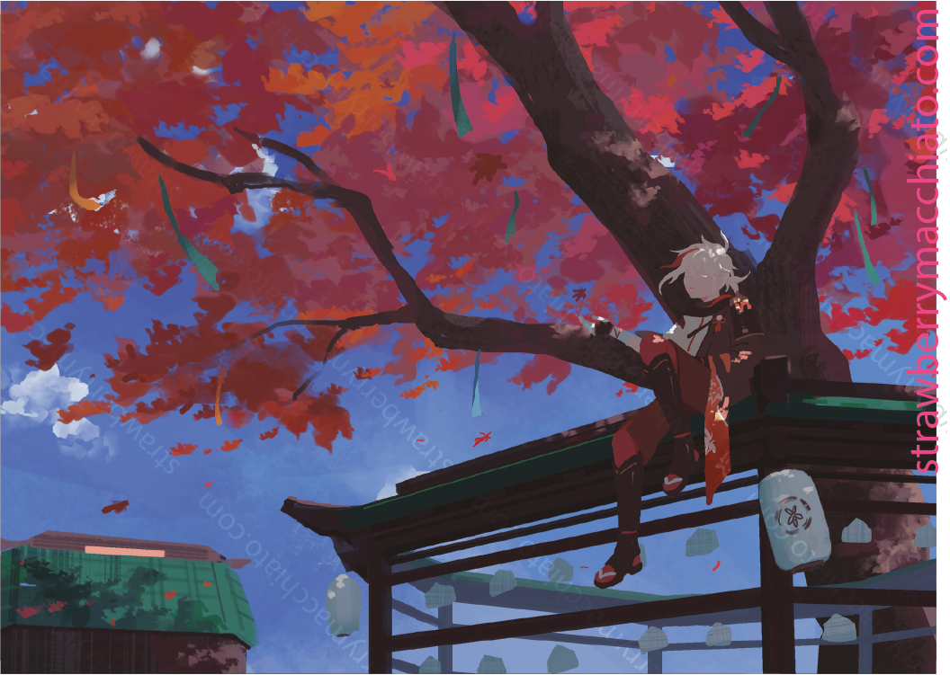 Genshin Impact Print - Kazuha