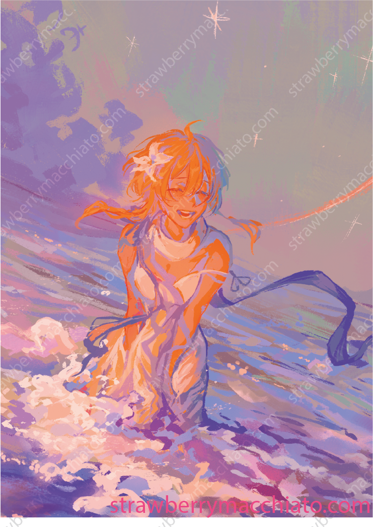 Genshin Impact Print - Lumine
