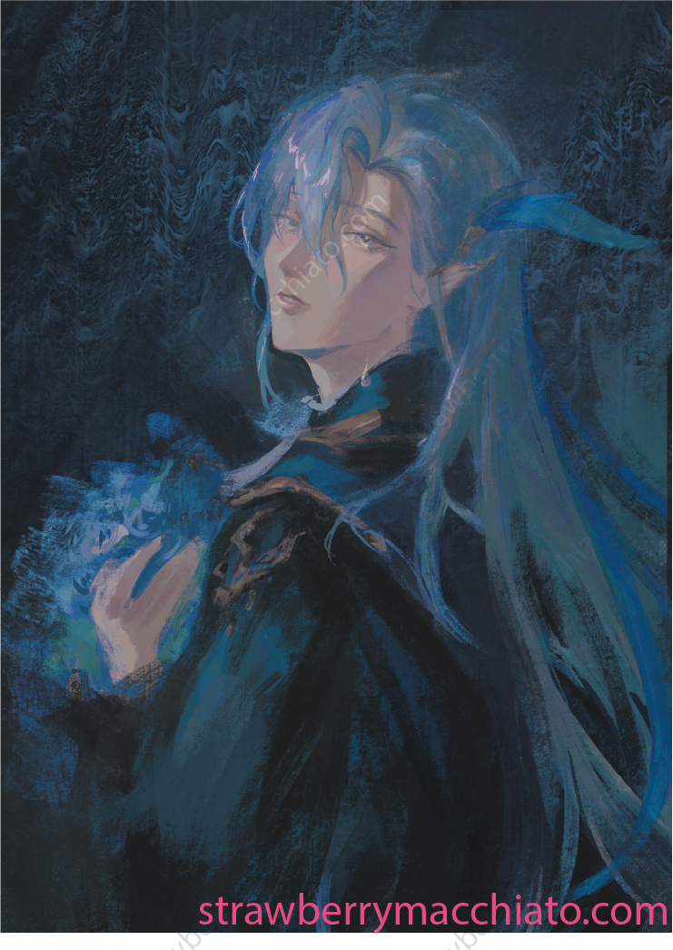 Genshin Impact Print - Neuvillette