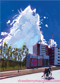 Jujutsu Kaisen Print - Gojo Cat - Cloud