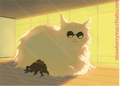 Jujutsu Kaisen Print - Gojo Cat - Yellow