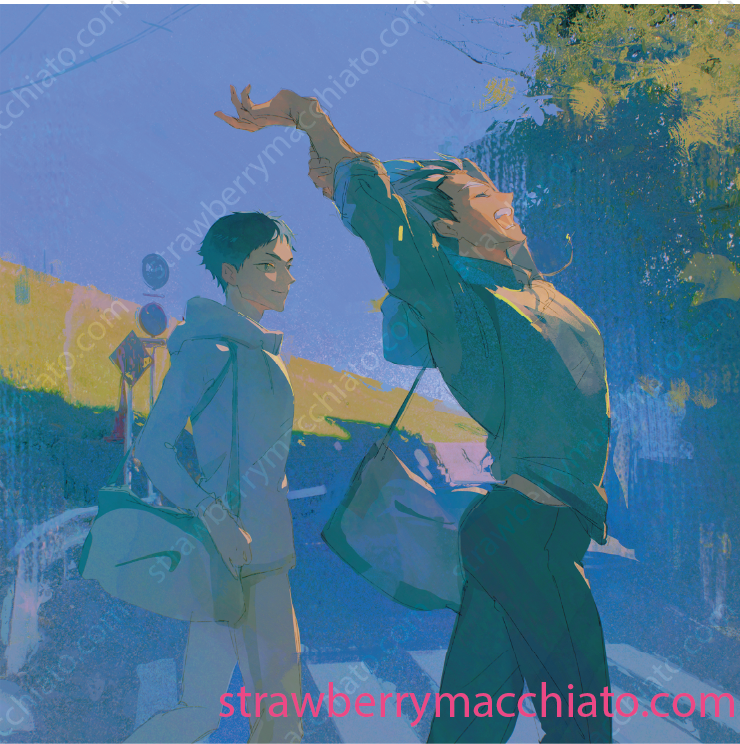 Haikyuu Print - Fukurodani (Bokuto & Akaashi)