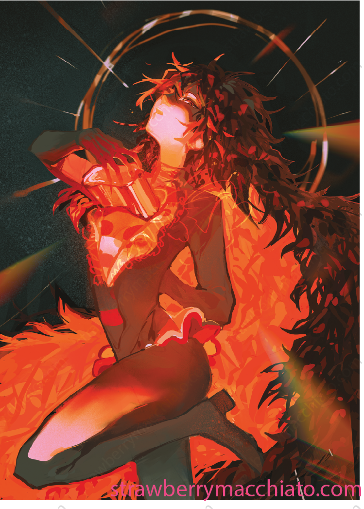 Land of the Lustrous Print - Padparadscha