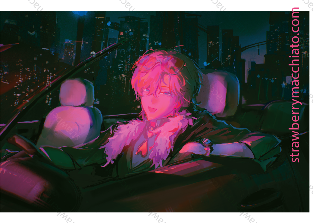 Honkai: Star Rail Print - Aventurine - Pink