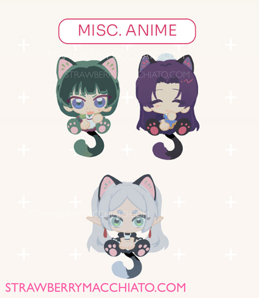 Anime Waggytail Keychains