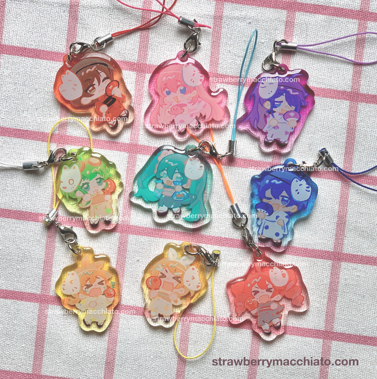 Vocaloid Double-Sided Epoxy Phone Charm