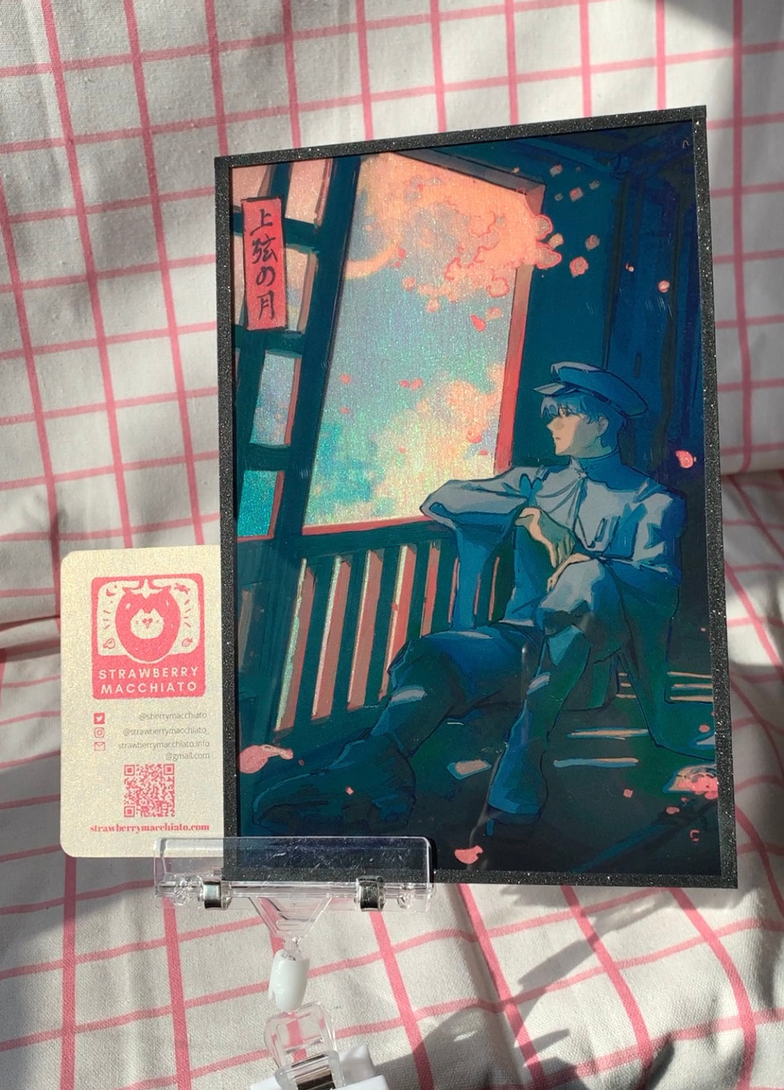 [SALE] Kaito Senbonzakura Crescent Moon Acrylic Shikishi Print
